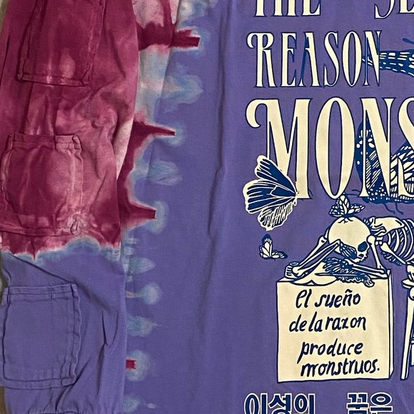 Sleep Of Reason Tyedye LS Tee Size Not Listed Possible XL - Picture 3 of 3